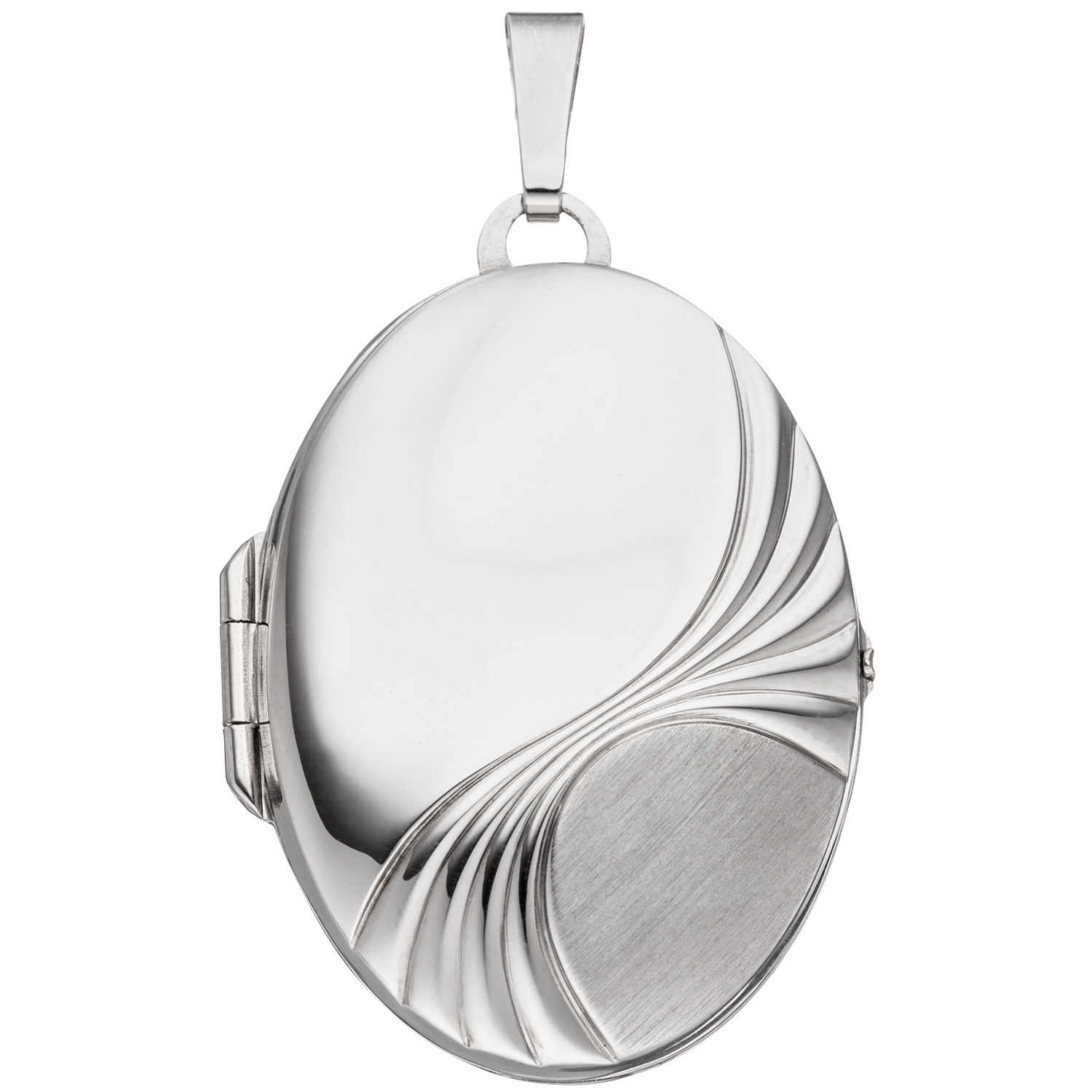 Silberanhänger Foto Medaillon oval zum öffnen 925er Sterling Silber Anhänger