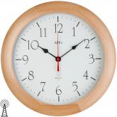 AMS Funk analog Wanduhr Massivholz Buche rund AMS Funk analog Wanduhr Massivholz Buche rund