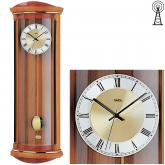 AMS Funk-Pendel-Wanduhr Holz kirschbaumfarben mit pianofinish AMS Funk-Pendel-Wanduhr Holz kirschbaumfarben mit pianofinish