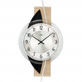 AMS Quarz analog Wanduhr Holz Sonoma Optik mit Schiefer und Glas AMS Quarz analog Wanduhr Holz Sonoma Optik mit Schiefer und Glas