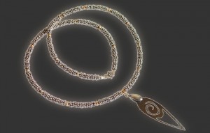 Halskette Contemporary 925 Silber Komet