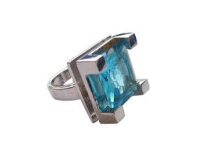 Aquamarin-Ring