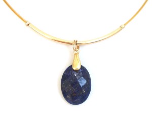 Lapis Lazuli Halskette 14k Gold