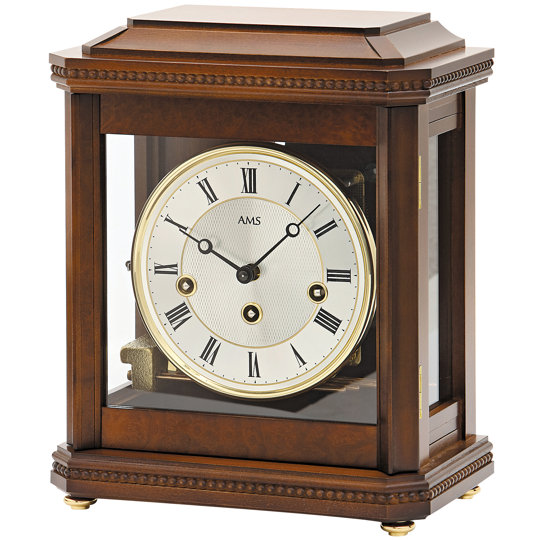 tischuhr juwelier ams tischuhr mechanisch massivholzgeh 228 use nussbaumfarben ッ tischuhr juwelier ams tischuhr mechanisch massivholzgeh 228 use nussbaumfarben ッ