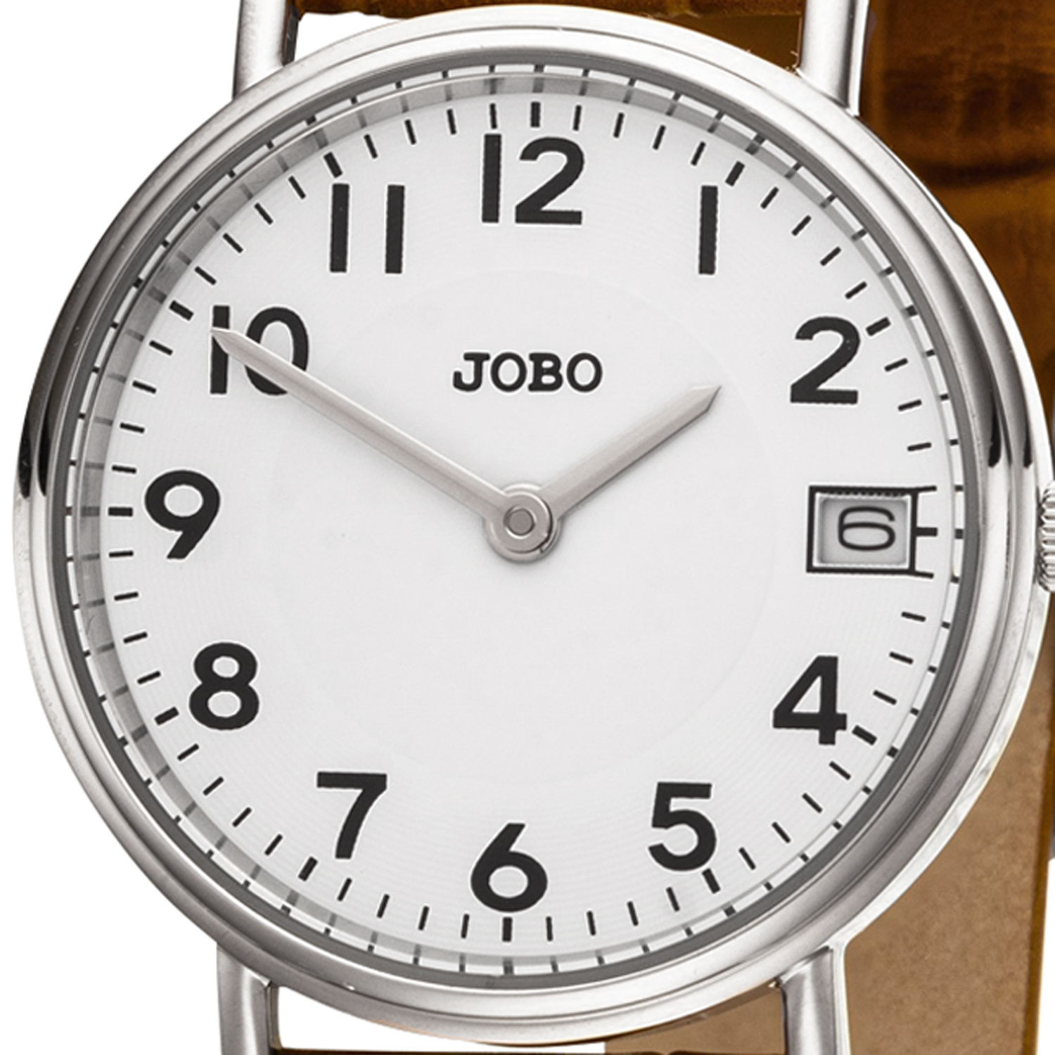 Damen braun ッ Quarz Edelstahl Damenuhren ッ analog JOBO Armbanduhr Lederband