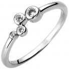 Damen Ring "Bubbles" 925 Silber mit 4 Zirkonia weiß