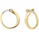 Creolen 585 Gelbgold 12 Brillanten