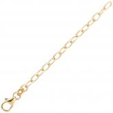 Verlängerungskette 333 Gelbgold  2,8 mm  7 cm