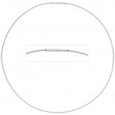 Halsreif Edelstahl 1 mm 42 cm | Edelstahlschmuck