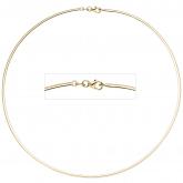 Halsreif 585/-Gelbgold  2mm 42 cm | Gelbgoldschmuck
