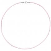 Seidenband rosé 42 cm, Karabinerverschluss 925 Silber | Weiteres