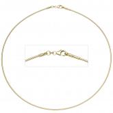 Halsreif 333/-Gelbgold 1,5 mm  42 cm