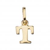 Anhänger "T" 333/-Gelbgold | Gelbgoldschmuck