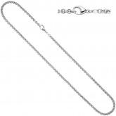 Erbskette 585 Weißgold 3 mm 45 cm | Weißgoldschmuck