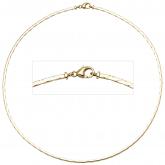 Collier/Halskette 585 Gelbgold 2,1 mm 42 cm | Gelbgoldschmuck