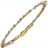 Armband 8 K (333) Gelb- und Weißgold | Bicolor Schmuck