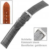 Uhrenarmband für Damen Kalbleder Louisiana Prägung goldbraun | Uhren