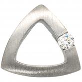 Anhänger 950 Platin mattiert mit Diamant-Brillant 0,08ct. | Platinschmuck