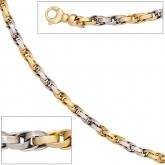 Collier 14k (585) Gelb- und Weißgold | Bicolor Schmuck