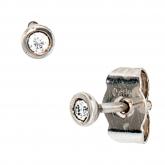 Ohrstecker 950 Platin zwei Diamant-Brillanten 0,05ct. | Platinschmuck