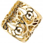Damen Ring breit 585 Gelbgold Phantasie-Design | Gelbgoldschmuck
