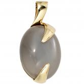 Anhänger 14 K (585) Gelbgold mit  Mondstein | Edelsteine