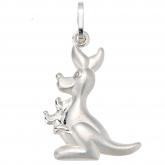 Anhänger 925 Sterling Silber "Känguru mit Baby" | Silberschmuck
