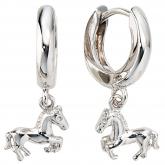 Creolen 925 Sterling Silber "Pferd" | Silberschmuck