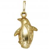 Anhänger 8 K (333) Gelbgold  "Pinguin" | Gelbgoldschmuck