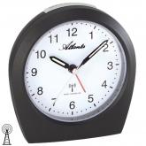 Atlanta Funk analog Wecker anthrazit mit Licht und schleichender Sekunde Atlanta Funk analog Wecker anthrazit mit Licht und schleichender Sekunde