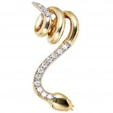 Anhänger "Schlange" 585 Gelbgold mit Diamant-Brillanten | Edelsteine