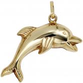 Anhänger "Delfin" 333 Gelbgold | JOBO