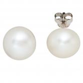 Ohrstecker 925 Sterling Silber Süßwasser-Zucht-Perlen | Perlen