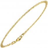 Zwillings-Panzerarmband 8k (333) Gelbgold 19 cm 2,7 mm | Gelbgoldschmuck