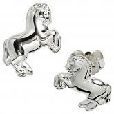 Kinder Ohrstecker "Pferd" 925 Silber | Silberschmuck
