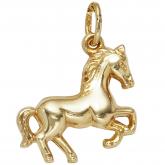 Kinder Anhänger "Pferd" 8k (333) Gelbgold glänzend | Gelbgoldschmuck