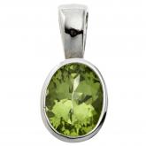Anhänger 925 Sterling Silber und Peridot grün | Edelsteine