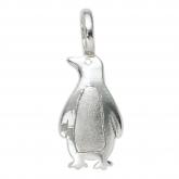 Kinder Anhänger "Pinguin" 925 Sterling Silber mattiert | Silberschmuck