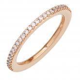 Damen Ring 585 Rotgold mit Brillanten 0,21 ct. | Rosé- und Rotgoldschmuck