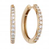 Creolen 585 Gelbgold mit 22 Brillanten 0,33 ct. | Edelsteine