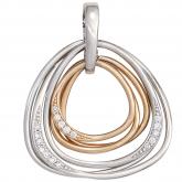 Anhänger 585 Weiß-/Rotgold 17 Brillanten GALAXY | Rosé- und Rotgoldschmuck