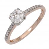 Damen Ring 585 Rot-/Weißgold mit 29 Brillanten 0,32 ct. | Weißgoldschmuck