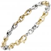 Armband 585 Gelb-/Weißgold 19 cm 5,2 mm | Bicolor Schmuck