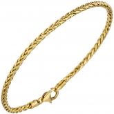 Zopfarmband 585 Gelbgold 19 cm 2,6 mm | Gelbgoldschmuck