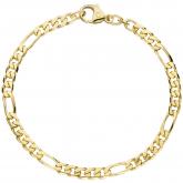 Figaroarmband 14k (585) Gelbgold 21 cm 4,4 mm | Gelbgoldschmuck