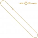 Panzerkette 585 Gelbgold 2,1 mm 42 cm mit Federringverschluss | Gelbgoldschmuck