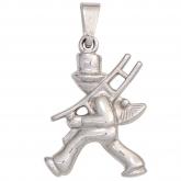 Kinder Anhänger "Schornsteinfeger" 925 Sterling Silber