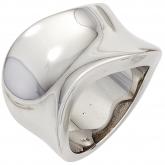 Damen Ring breit 925 Sterling Silber