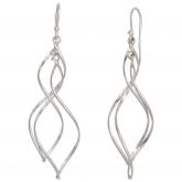 Ohrhaken Spiral-Design 925 Sterling Silber | Silberschmuck