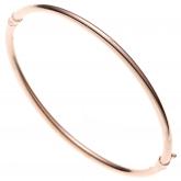 Armreif oval 14k (585) Rotgold mit Steckverschluss | Rosé- und Rotgoldschmuck